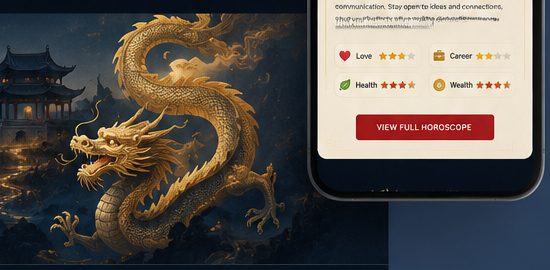 Golden Chinese dragon