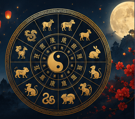 Chinese zodiac wheel